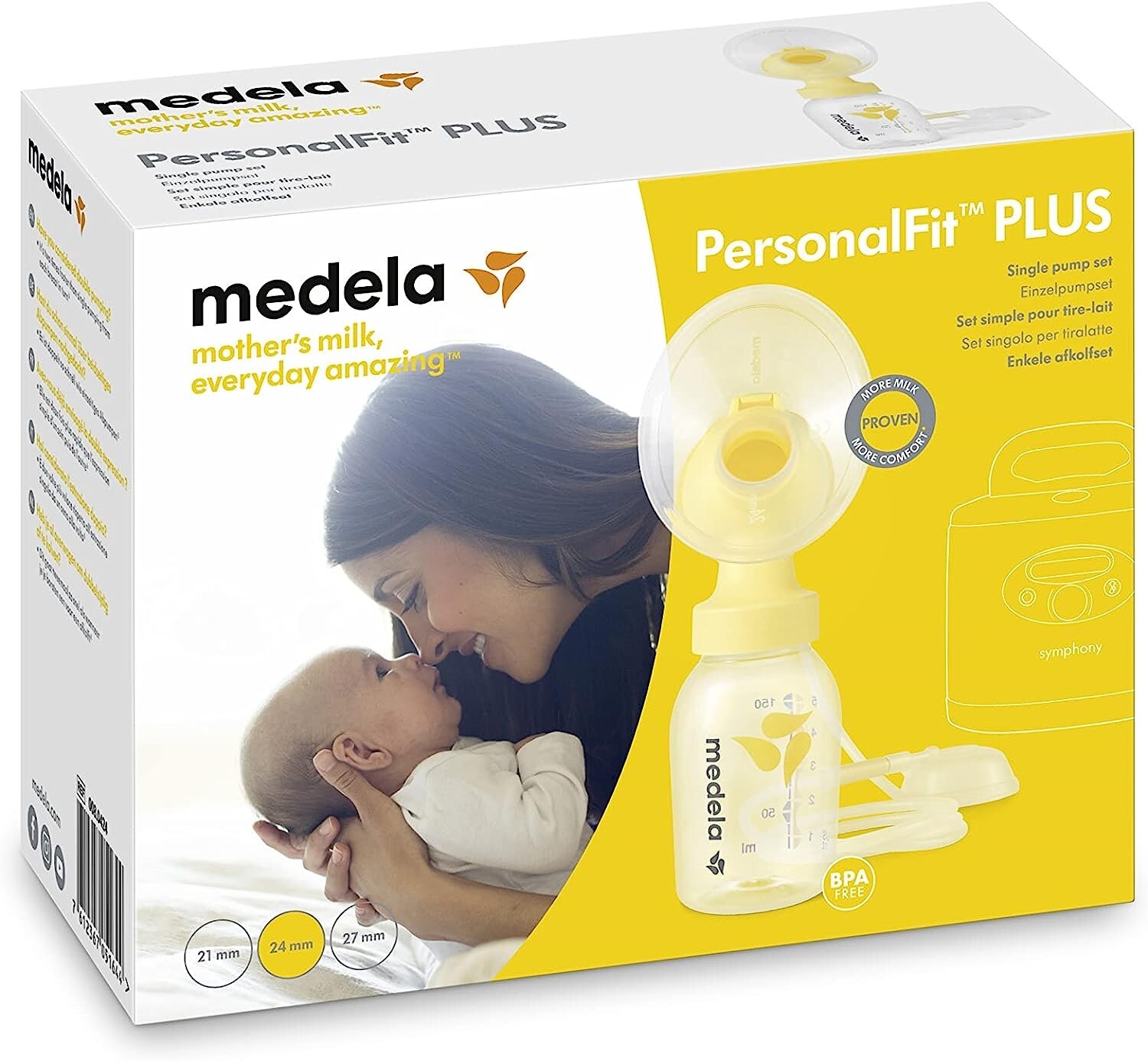 Medela Simphony PersonalFit Plus Set Tiralatte Singolo