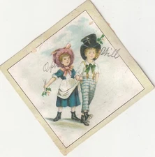 Jersey Coffee Dayton Spice Mills OH Young Couple Walking Vict Card c1880s