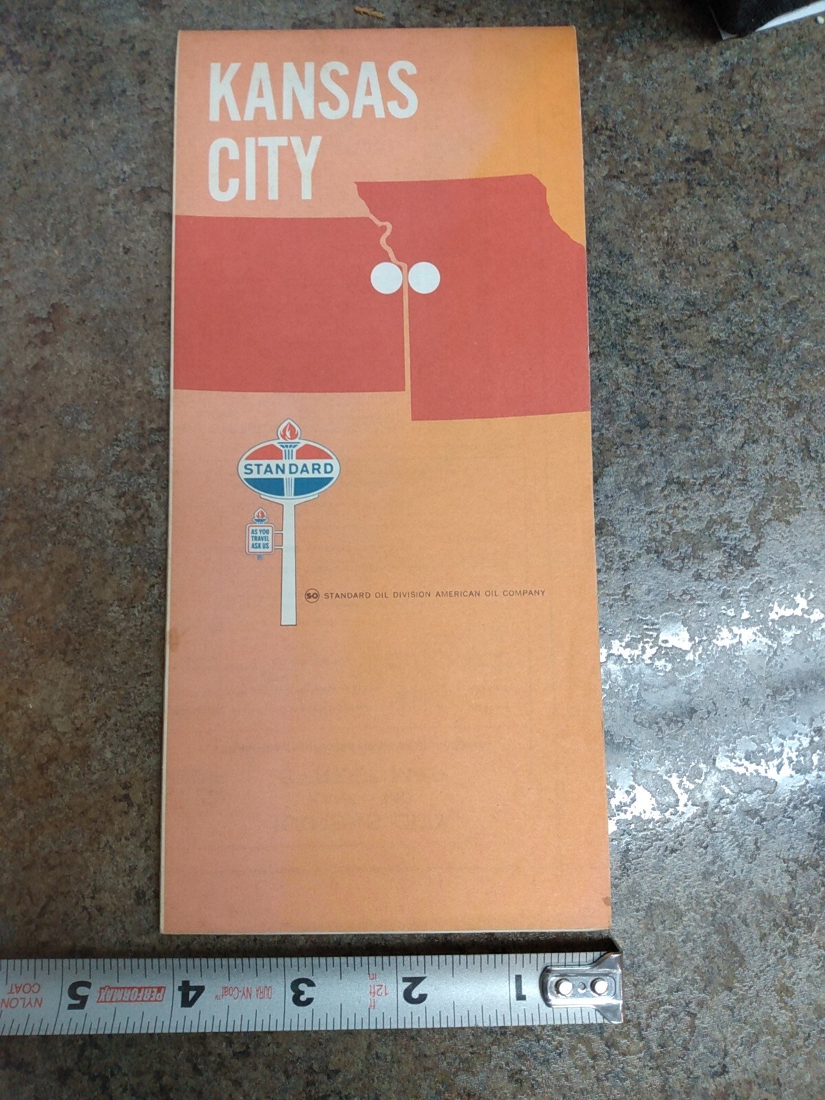 vintage Standard oil Kansas City Gas Station Travel Road Map (LL) eBay
