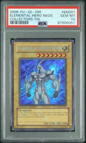 Yugioh PSA 10 2006 Elemental Hero Neos CT03-EN001 Secret Rare Promo *0051