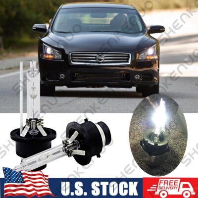 Front 6000K HID Headlight Bulbs for Nissan Maxima 2009-2014 Low Beam Fit Qty 2