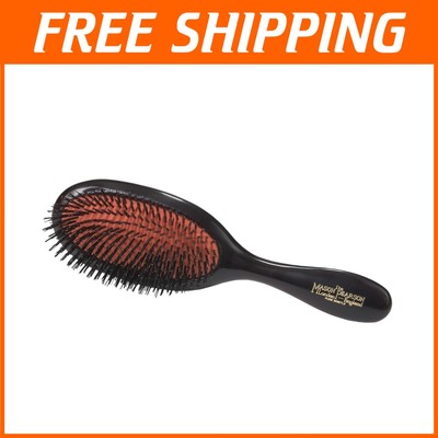 Handy Oval Boar Bristle Brush with Natural Wood Handle for Luxurious Bathing
