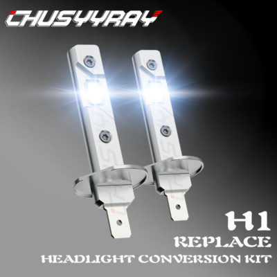 H1 LED Headlight High Beam or Low Beam Bulb Conversion Kit Super Bright White