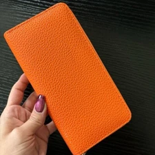 Orange Textured Wallet