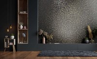 Vliestapete BläTter Ranken Ornamente Anthrazit Silber Metallic 82385 (3,44€/1Qm)
