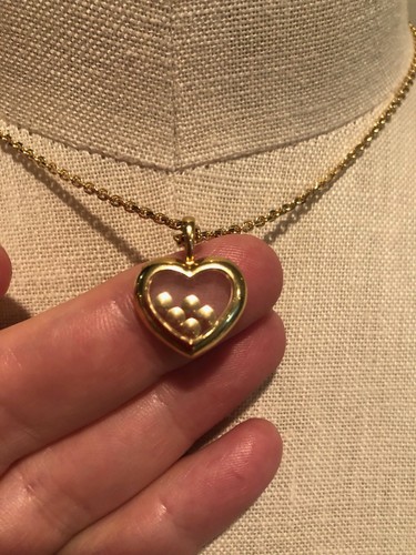 Chopard 18k Gold Floating Happy Diamonds Heart Love Pendant Necklace No Chain Ebay