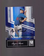 2007 DONRUSS ELITE EXTRA EDITION BRYAN MORRIS ASPIRATIONS AUTO AUTOGRAPH 097/100