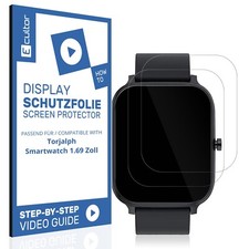 2x Matte 3D Protective Film for Torjalph Smartwatch 1.69 inch Flexible