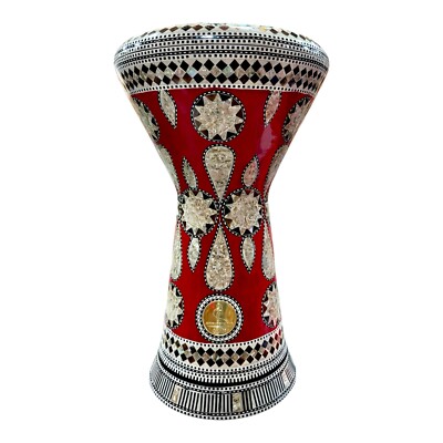 Drum Darbuka tabla doumbek mother of pearl Gawharet El Fan free bag 18.5/19 inch