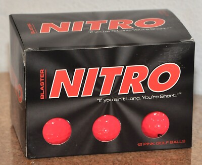 Nitro Blaster 12 Pink Golf Balls New