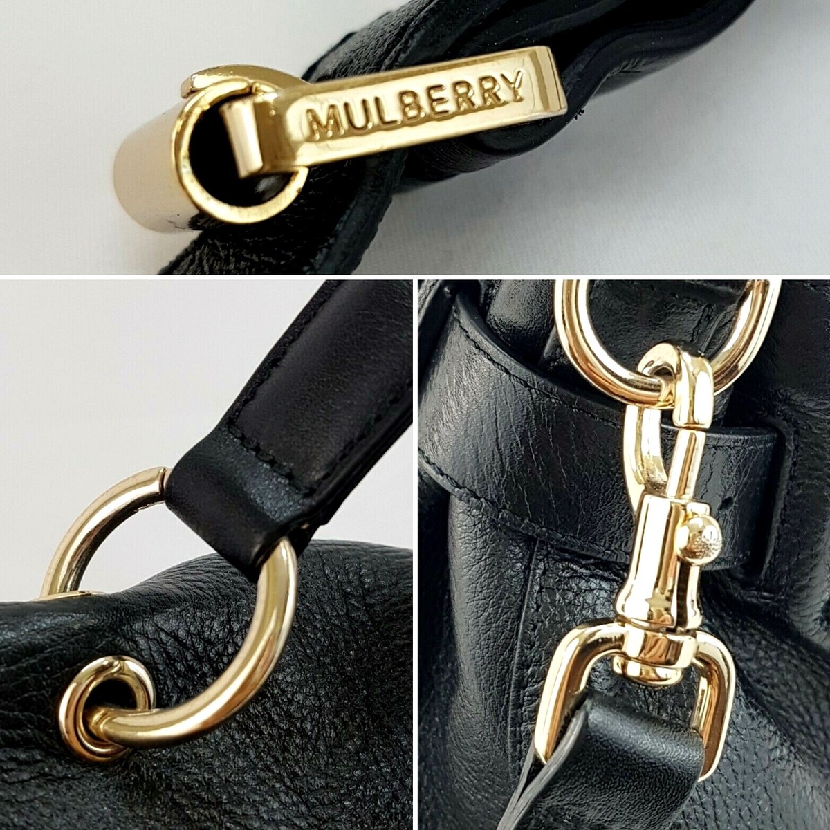 ショルダーバッグ・ポシェット MULBERRY BLACK LEATHER CROSSBODY BAG Mulberry Billie Leather Crossbody Bag | Black | FARFETCH