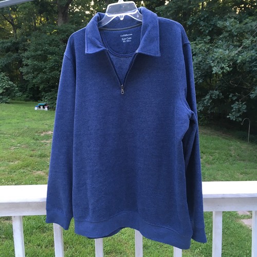 Zip Sweatshirt Pullover Blue Sweater | eBay