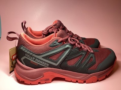 helly Hansen HELLY TECH  red and black Waterproof Hiking Shoes In Size US 8 NEW