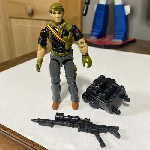 1988 Tunnel Rat GI JOE Night Force W/ Rifle & Backpack V2 Nice! NEW O RING