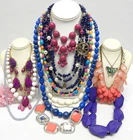 VINTAGE TO NOW FASHION COSTUME JEWELRY NECKLACE LOT ASSORTED TYPES & MATERIALS