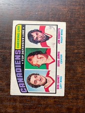 1976-77 O-Pee-Chee hockey set break #217 Checking Line - Montreal Canadiens EX