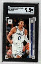 JAYSON TATUM BOSTON CELTICS 2022 PANINI LUMINANCE DRAFT PICK  RC SGC 9.5 MT+