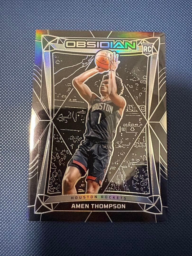 Amen Thompson Houston Rockets Obsidian RC 2023-24 Card #179 - Mint Condition