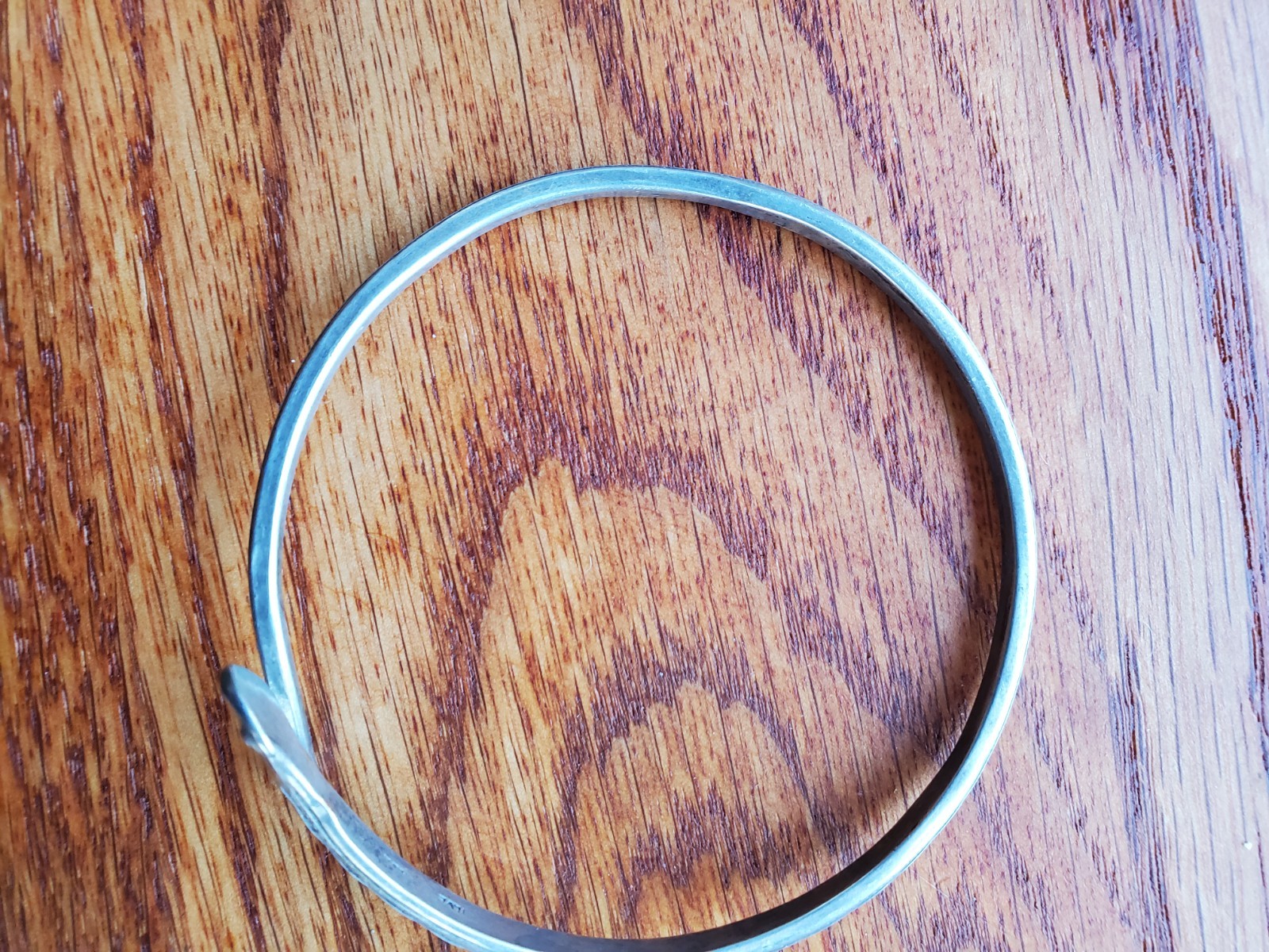 Antique Solid Silver Snake Bracelet - image 7