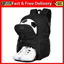 Soccer Backpack,Basketball Backpack with Ball Compartment  Shoe Compartment,Bac