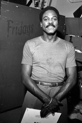 Howard Rollins pictured on the set of the tv show Fridays on Janua- Old Photo 7