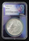 1884-O Morgan Silver Dollar NGC Graded MS66
