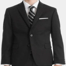 Lauren Ralph Lauren Big Boys Wool Suit Jacket - Black Size 7R Just the Jacket