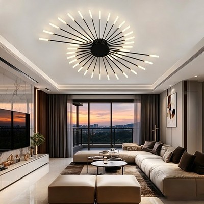 Fireworks Desgin LED Ceiling Light for Home Living Room Bedroom,Plug-in