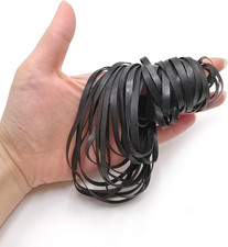 50Pcs Recorder Rubber Belt - 40-135 MM Mix Package, Width 4MM Mix Flat Cassett