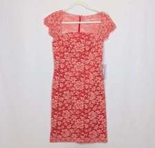 NEW JS Collections sz 4 Sweetheart Lace Embroidered Knee Length Tea Dress Sheath