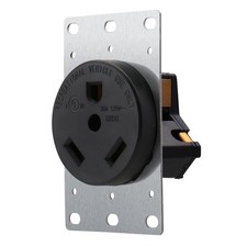 Nema Tt-30r RV Receptacle 30 Amp 125V Industrial Power Wall Outlet For Campers