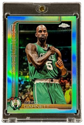 Kevin Garnett 2025-26 Topps Chrome Update True Celtics Aqua Refractor /199 #147