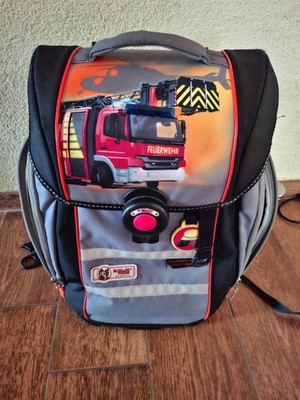 Schulranzen Mc Neill ''Feuerwehr'' incl. Mäppchen und Schlampermäppchen