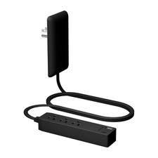 Outlet Extender with 3 Receptacles, 12W USBA  USBC, UltraThin Wall Plate Plu...
