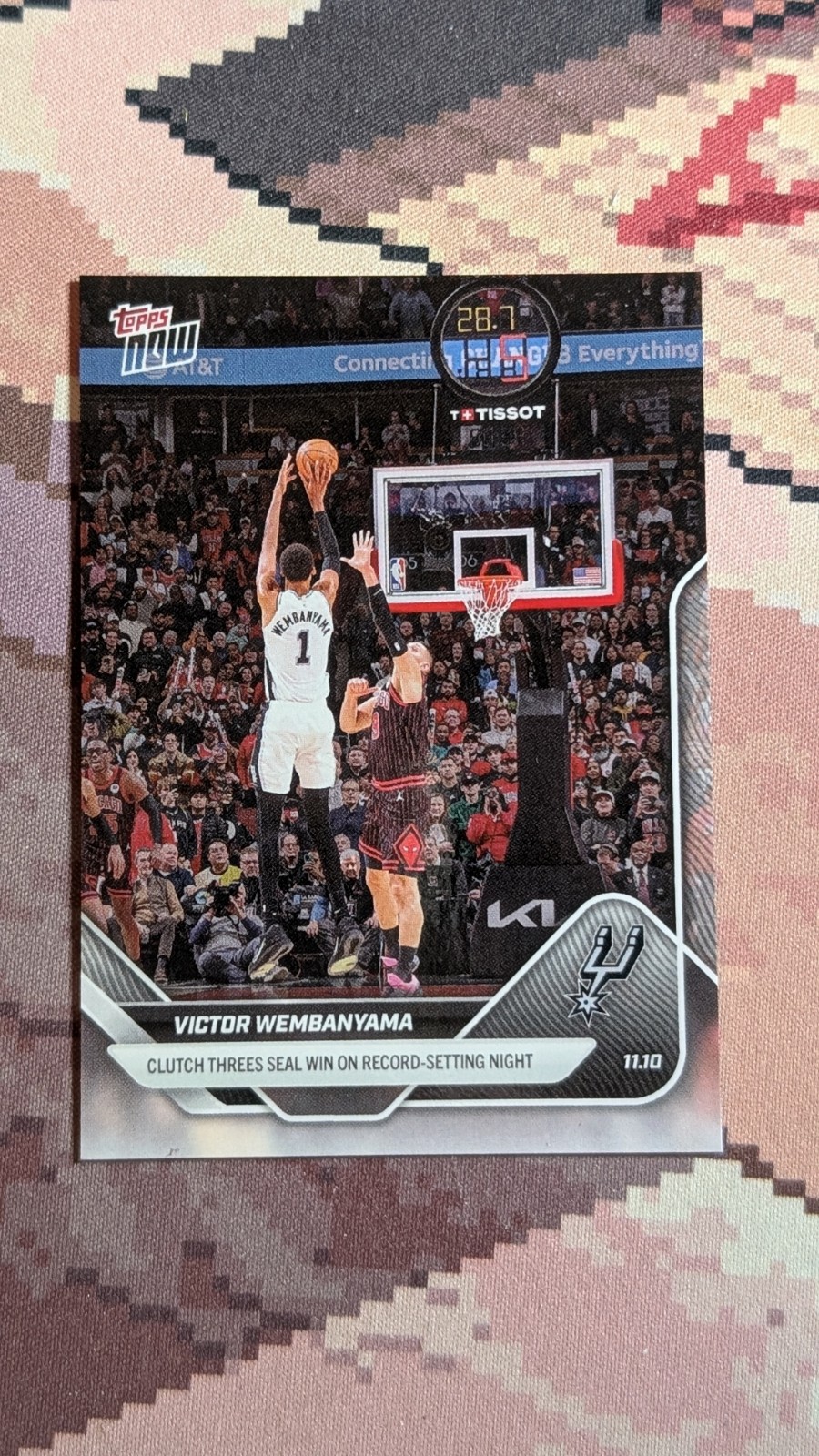 Victor Wembanyama 2025-26 NBA Topps NOW Card #49 Spurs