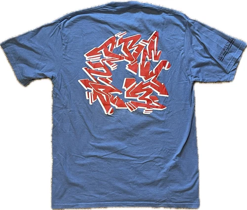 Grand t shirt bleu unité de soutien suprême FW21