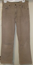 VTG 70s 80S LEVIS 517 CORDUROY JEANS 31"X32" LEVI'S TAN TALON 42 WHITE TAB CORDS