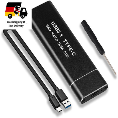 NVME SSD Enclosure USB 3.1 Gen2 10Gbps Tool Free Aluminium 224