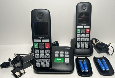 Gigaset E295A Duo   Two Big Button Phones- Cordless  Big 2  Display