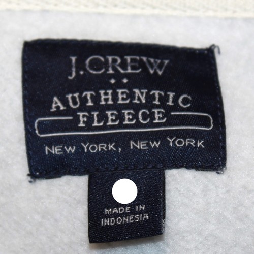 J.Crew Authentic Men's L/S Hooded Sweater Sweatshirt Fleece Z-Up Gray Large - Picture 5 of 5
