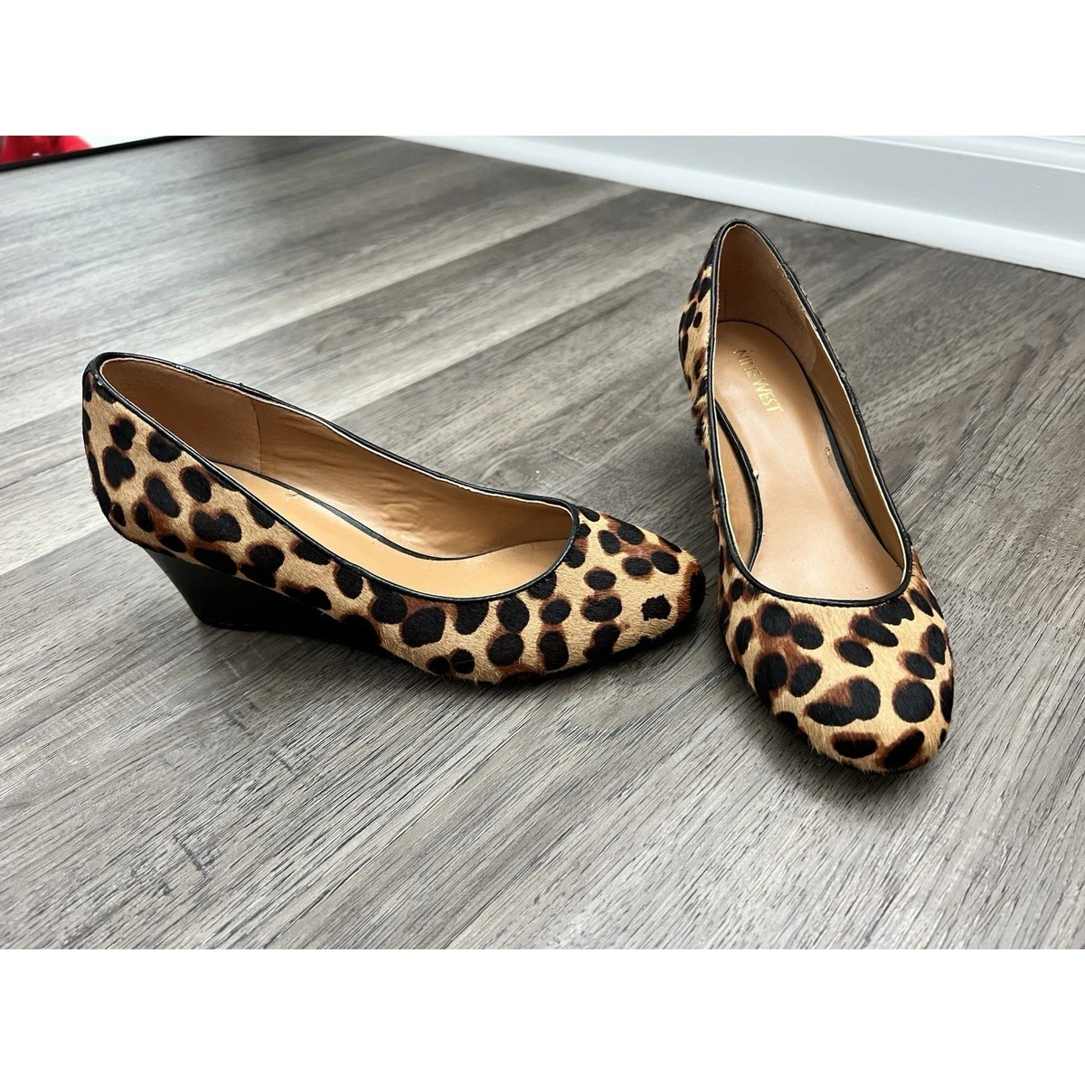 Escarpins Nine West Furgus Lt - Imprimé Reptile Doré - Taille 8 US - Talons Hauts