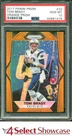 2017 PANINI PRIZM ORANGE #33 TOM BRADY PATRIOTS #/275 PSA 10