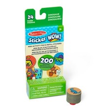 Melissa and Doug Sticker WOW Dinosaur Refill Stickers and Activity Pad Set