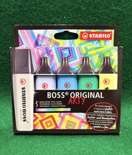 NIP Stabilo BOSS ORIGINAL - ARTY - Cool Colors - 5 Colors - Highlighters