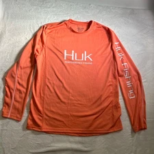mens performance fishing shirt crew xl huk