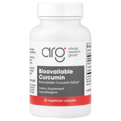 2 X Allergy Research Group, Bioavailable Curcumin, 60 Vegetarian Capsules (500