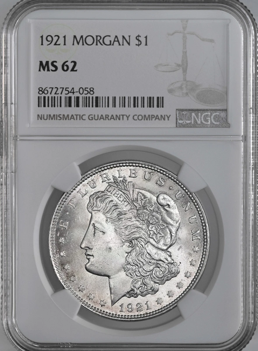 MS 62 Graded 1921 Year Morgan US Dollars (1878-1921) for sale | eBay