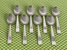 Gourmet Settings HOTEL Stainless 8 Teaspoons 18/10 Satin Flatware - 6 7/8"
