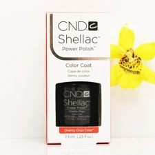 CND Shellac Power Polish Soak off Gel Polish Overtly Onyx 0.25oz #40549