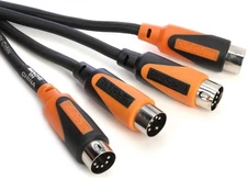 Roland RMIDI-B10-DUAL Black Series Dual MIDI Cable - 10'
